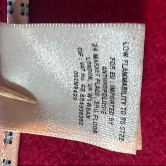 Anthropologie elevenses Brienne Red coat. Size Large. - Picture 11 of 14